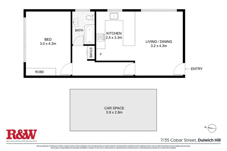 Floorplan of Homely apartment listing, 7/35 Cobar Street, Dulwich Hill NSW 2203