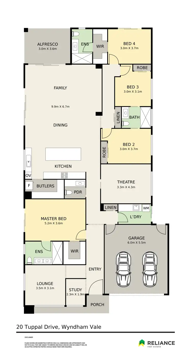Floorplan of Homely house listing, 20 Tuppal Drive, Wyndham Vale VIC 3024