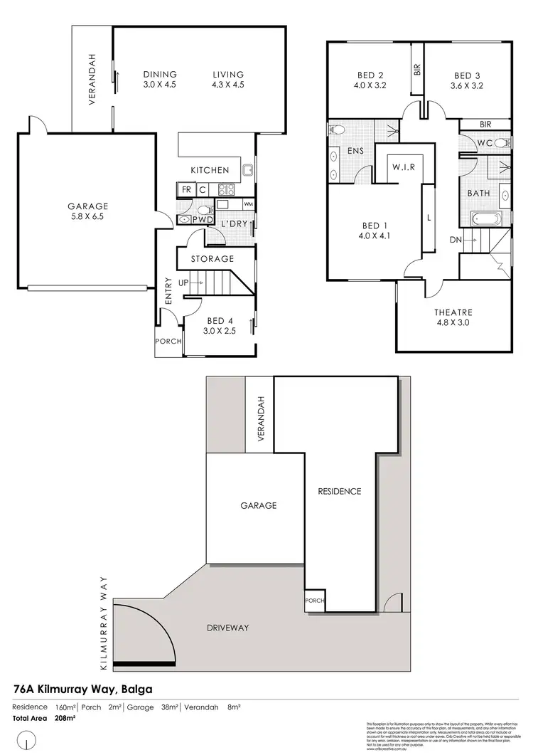 Floorplan of Homely house listing, 76A Kilmurray Way, Balga WA 6061