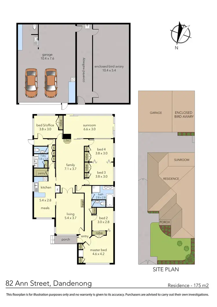 Floorplan of Homely house listing, 82 Ann Street, Dandenong VIC 3175