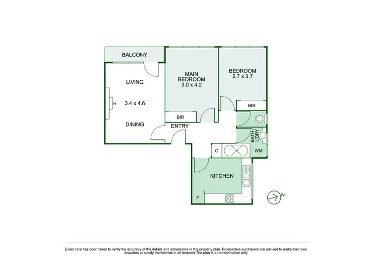 Floorplan of Homely apartment listing, 1/4 Chomley Street, Prahran VIC 3181
