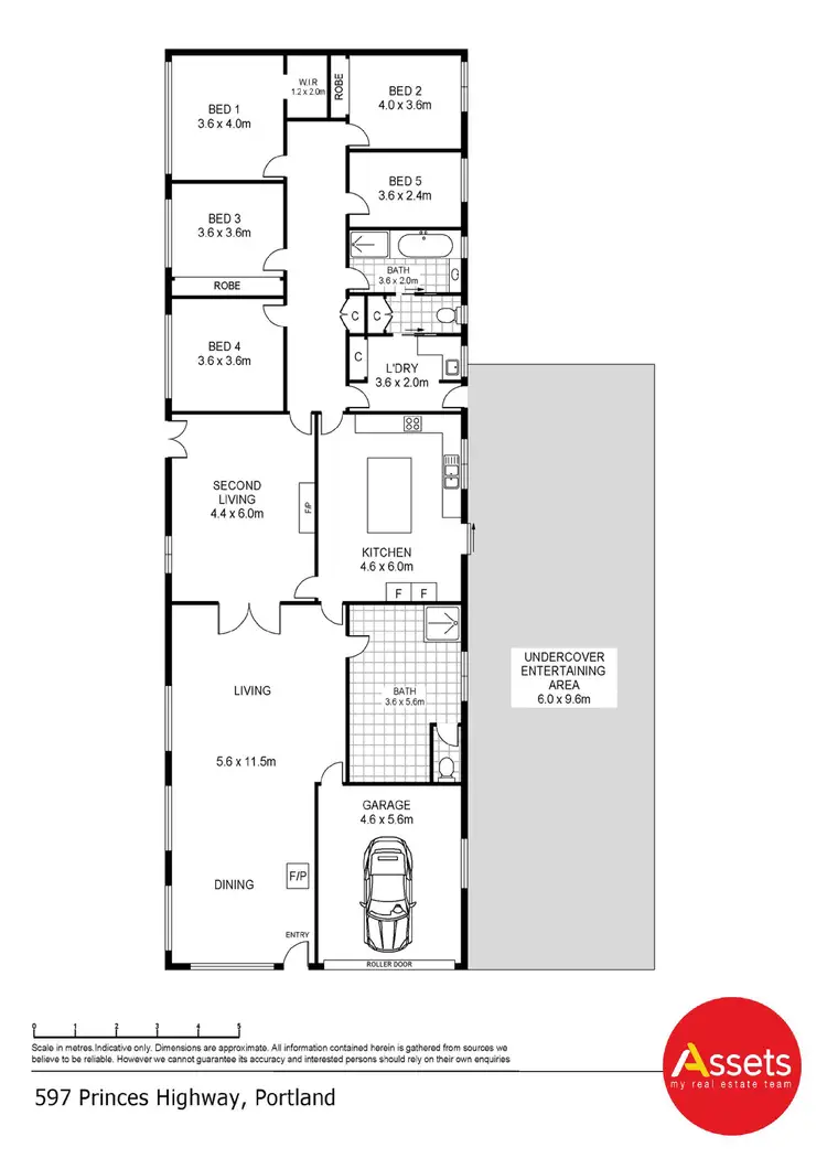 Floorplan of Homely rural property listing, 597 Princes Highway, Heathmere VIC 3305
