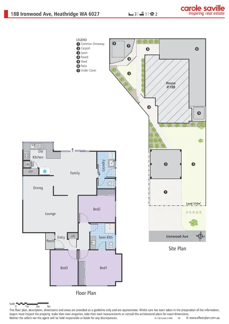 Floorplan of Homely semi-detached listing, 18B Ironwood Avenue, Heathridge WA 6027