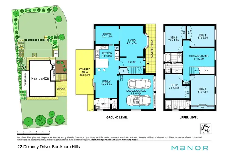Floorplan of Homely house listing, 22 Delaney Drive, Baulkham Hills NSW 2153