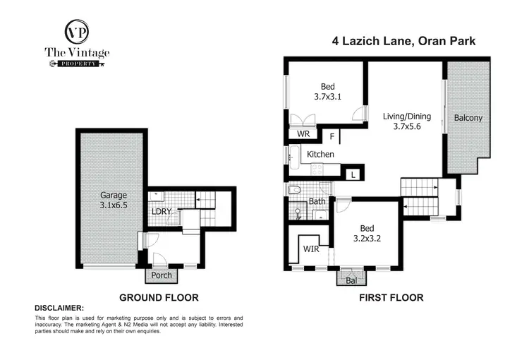 Floorplan of Homely apartment listing, 4 Lazich Lane, Oran Park NSW 2570