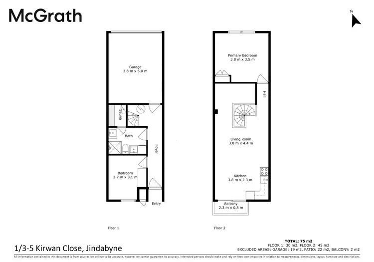Floorplan of Homely apartment listing, 1/3-5 Kirwan Close, Jindabyne NSW 2627