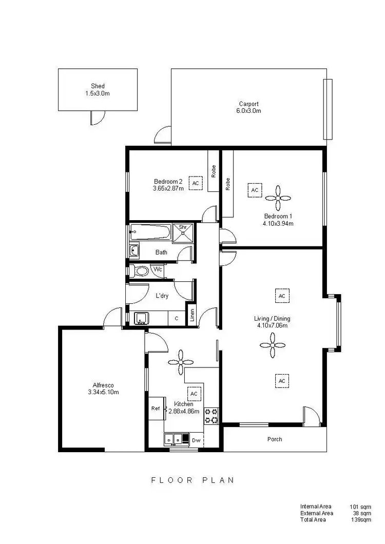 Floorplan of Homely house listing, 11 Alfreda Street, Brighton SA 5048