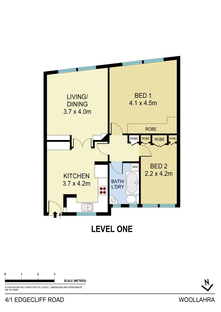 Floorplan of Homely apartment listing, 4/1-3 Edgecliff Road, Woollahra NSW 2025