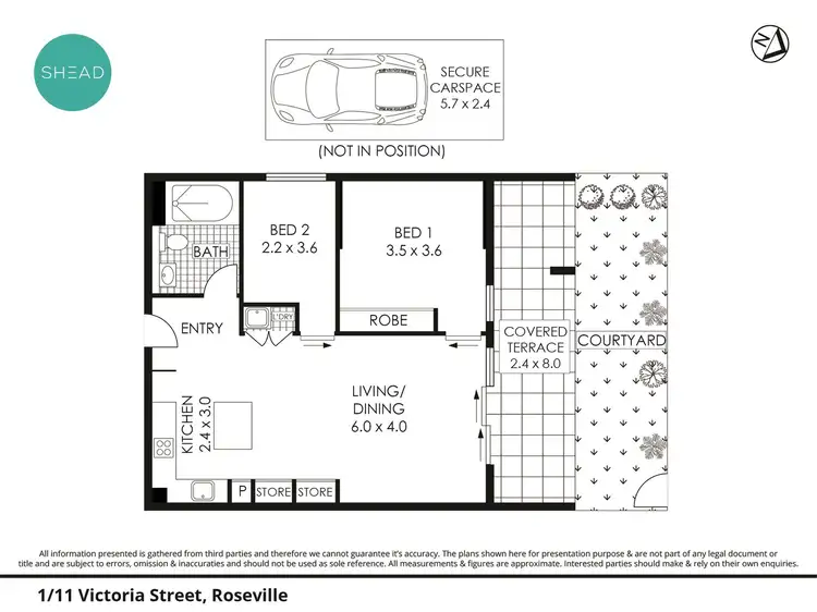 Floorplan of Homely apartment listing, 1/11 Victoria Street, Roseville NSW 2069