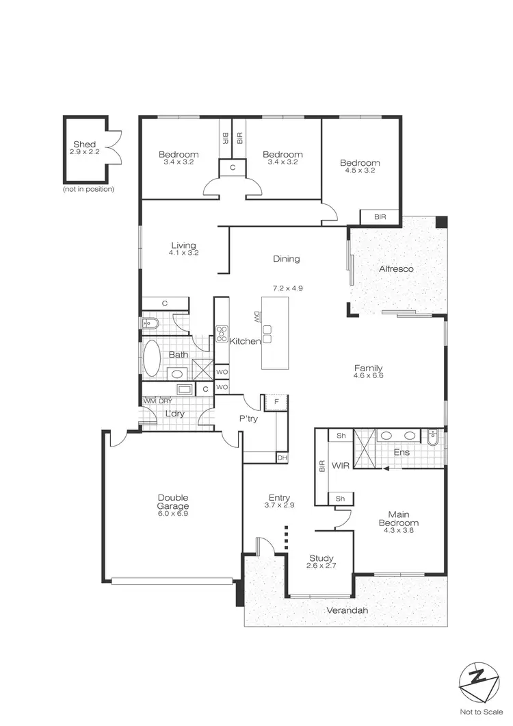 Floorplan of Homely house listing, 85 Shortridge Drive, Lucas VIC 3350