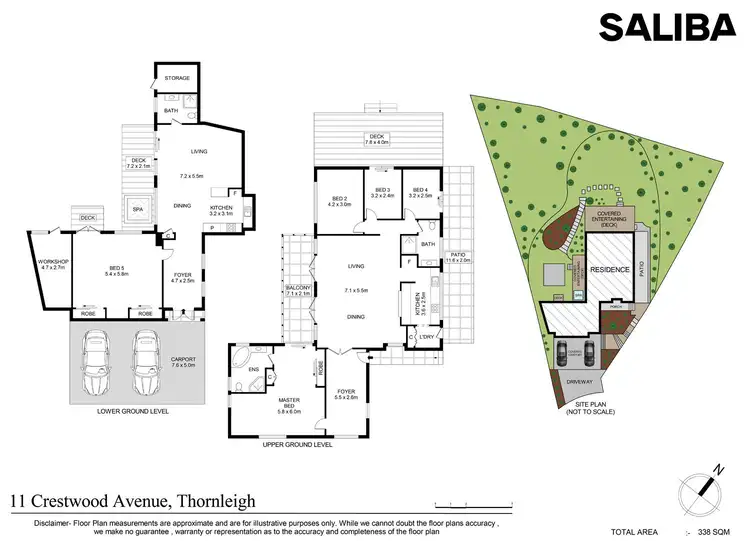 Floorplan of Homely house listing, 11 Crestwood Avenue, Thornleigh NSW 2120