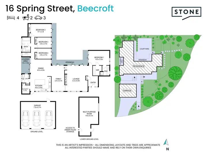 Floorplan of Homely house listing, 16 Spring Street, Beecroft NSW 2119