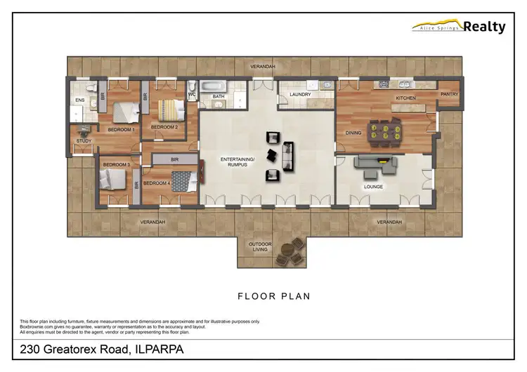 Floorplan of Homely rural property listing, 230 Greatorex Road, Ilparpa NT 873