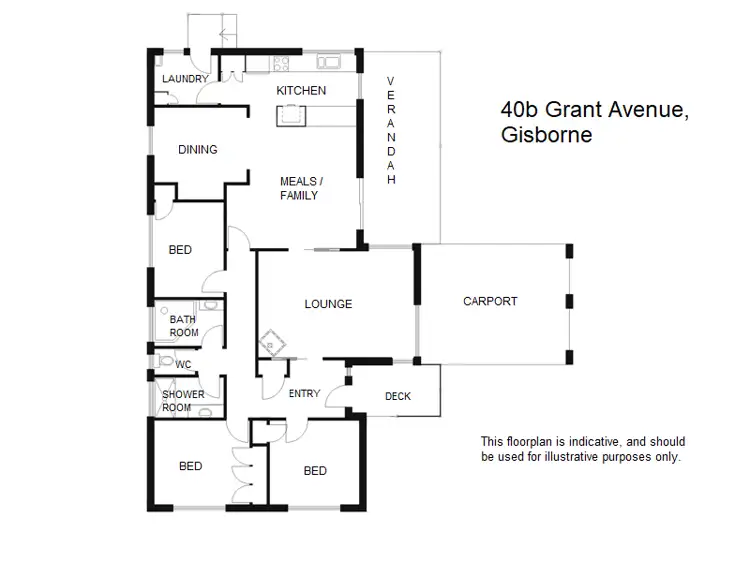 Floorplan of Homely house listing, 40b Grant Avenue, Gisborne VIC 3437