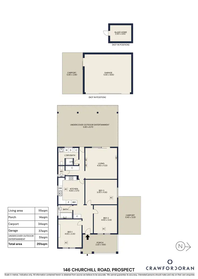 Floorplan of Homely house listing, 146 Churchill Road, Prospect SA 5082
