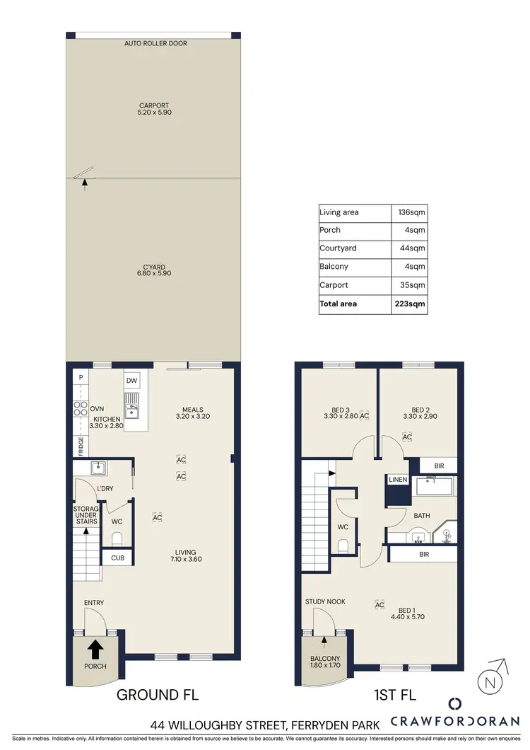 Floorplan of Homely townhouse listing, 44 Willoughby Street, Ferryden Park SA 5010