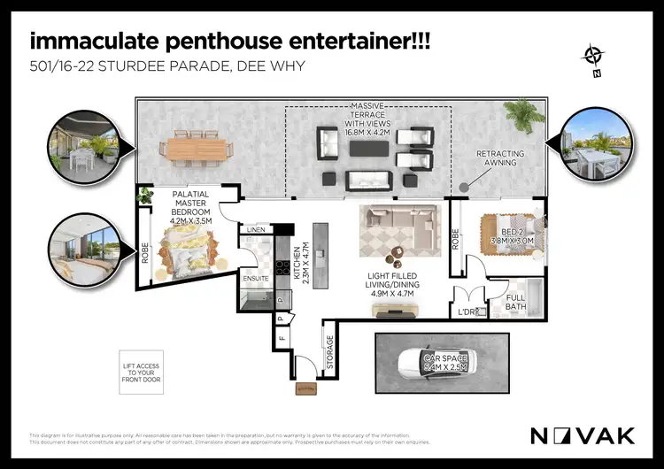 Floorplan of Homely apartment listing, 501/16-22 Sturdee Parade, Dee Why NSW 2099