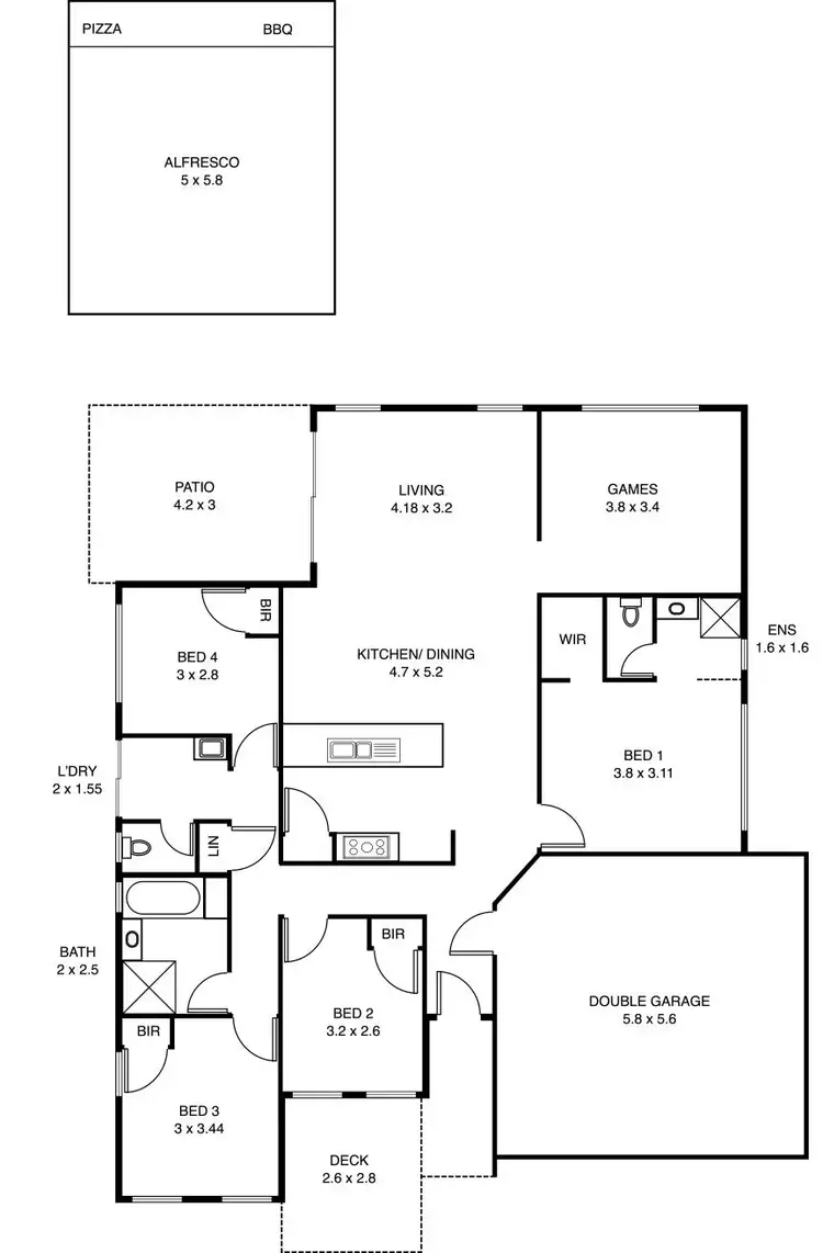 Floorplan of Homely house listing, 24 Lunghi Way, Alkimos WA 6038