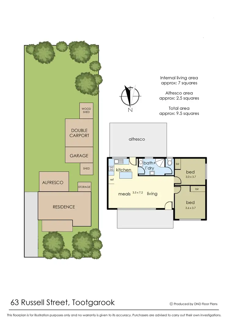Floorplan of Homely house listing, 63 Russell Street, Tootgarook VIC 3941