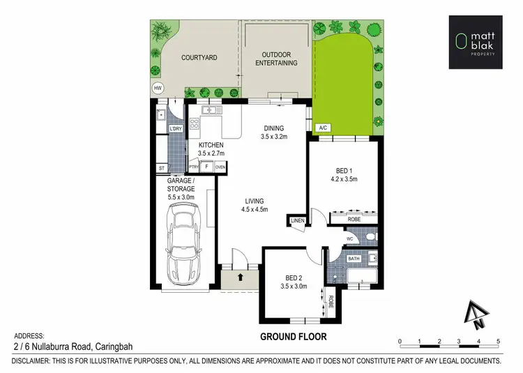 Floorplan of Homely villa listing, 2/6 Nullaburra Road, Caringbah NSW 2229