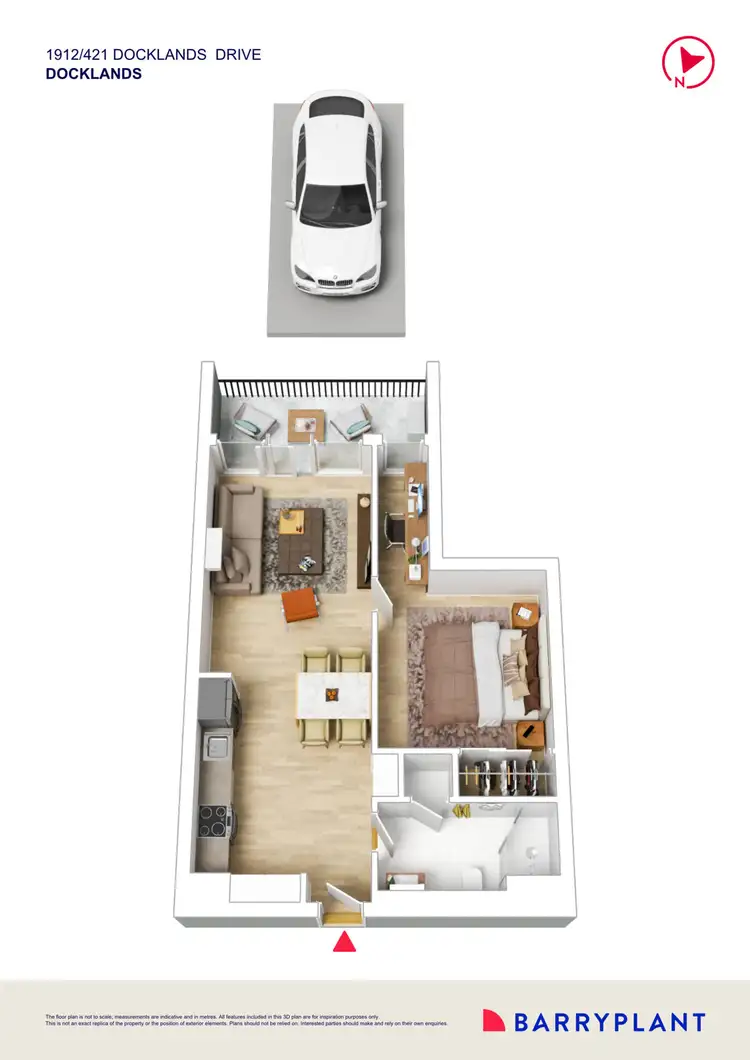 Floorplan of Homely apartment listing, 1912/421 Docklands Drive, Docklands VIC 3008