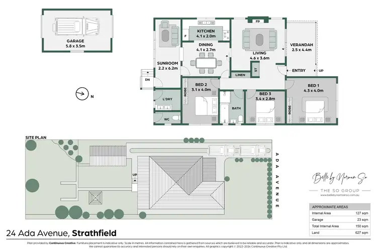 Floorplan of Homely house listing, 24 Ada Avenue, Strathfield NSW 2135