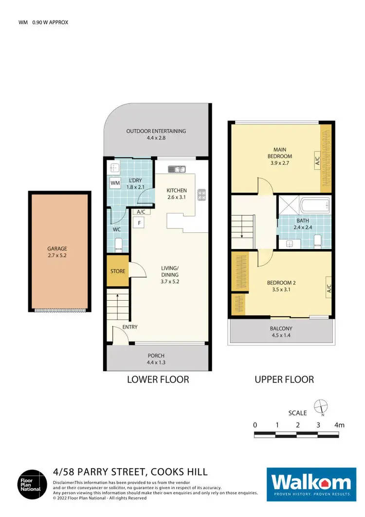 Floorplan of Homely unit listing, 4/58 Parry Street, Cooks Hill NSW 2300