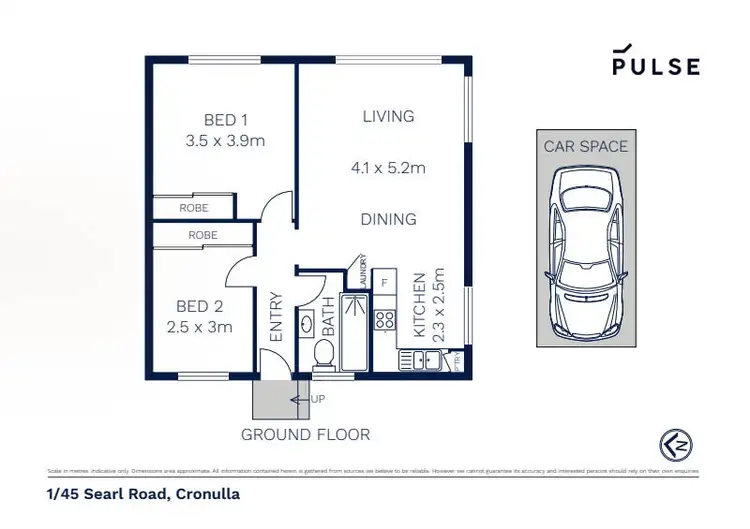 Floorplan of Homely apartment listing, 1/45 Searl Road, Cronulla NSW 2230