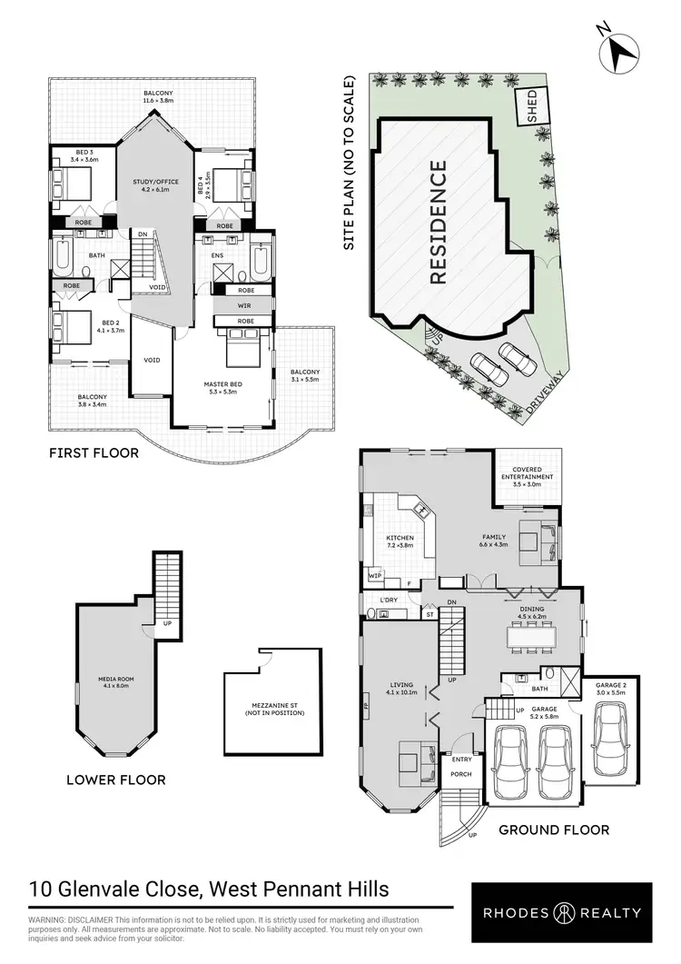 Floorplan of Homely house listing, 10 Glenvale Close, West Pennant Hills NSW 2125