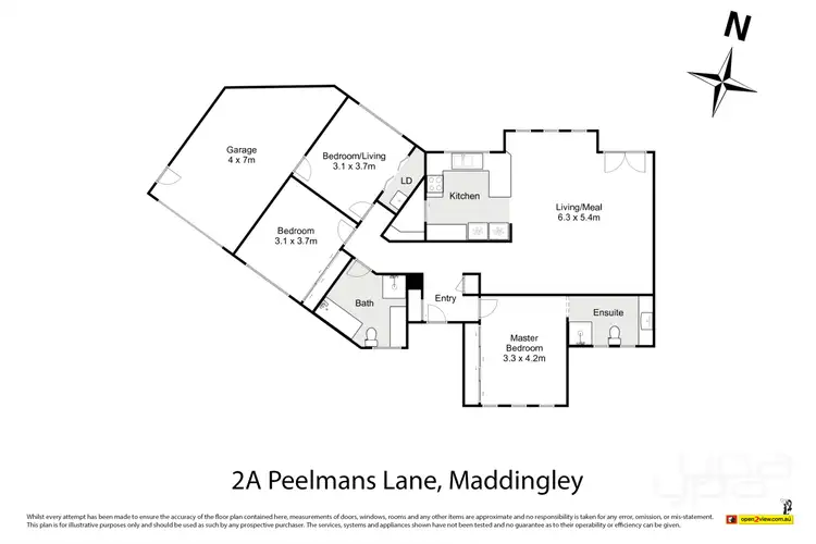 Floorplan of Homely unit listing, 2A Peelmans Lane, Maddingley VIC 3340