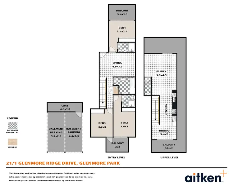 Floorplan of Homely apartment listing, 21/1 Glenmore Ridge Drive, Glenmore Park NSW 2745