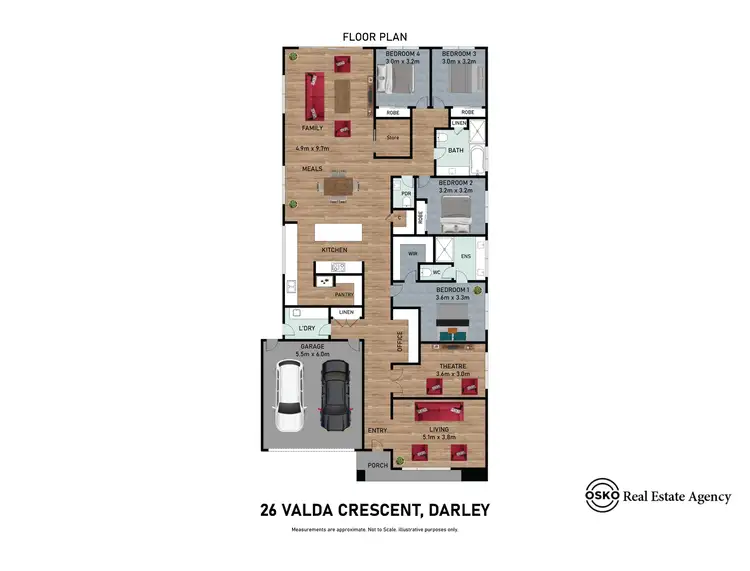 Floorplan of Homely house listing, 26 Valda Crescent, Darley VIC 3340