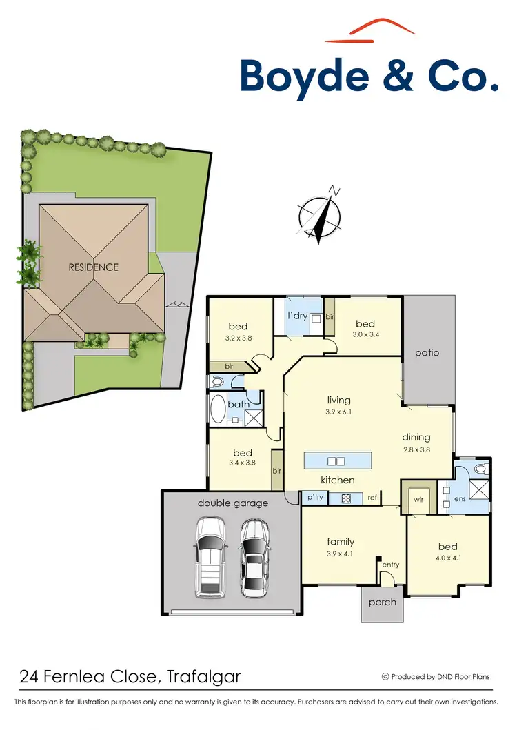 Floorplan of Homely house listing, 24 Fernlea Close, Trafalgar VIC 3824