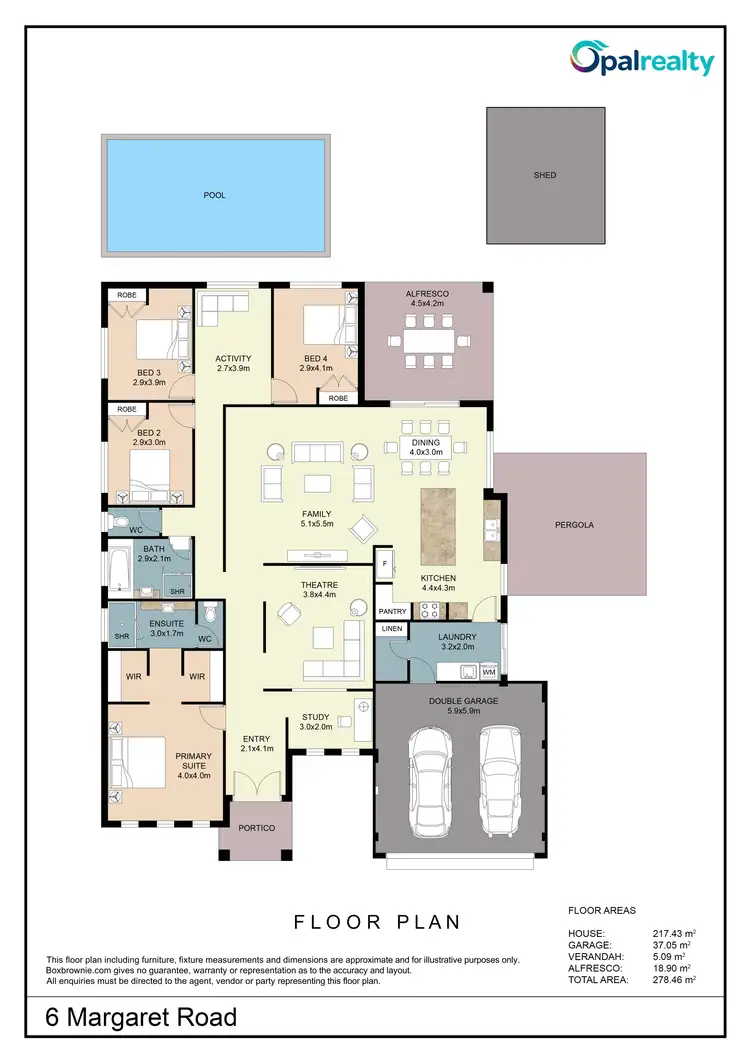 Floorplan of Homely house listing, 6 Margaret Road, Secret Harbour WA 6173
