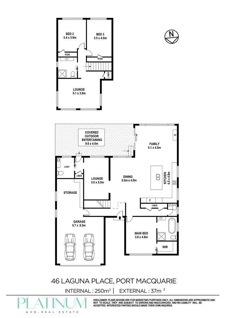 Floorplan of Homely house listing, 46 Laguna Place, Port Macquarie NSW 2444