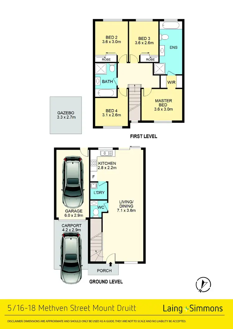 Floorplan of Homely townhouse listing, 5/16-18 Methven Street, Mount Druitt NSW 2770