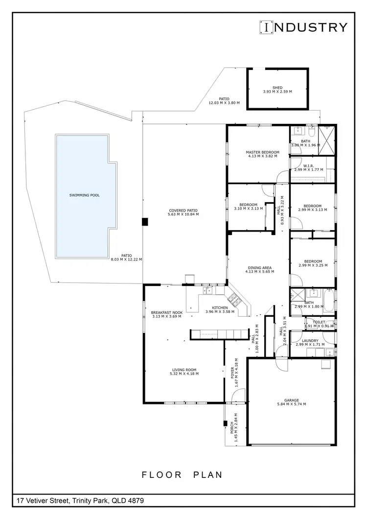 Floorplan of Homely house listing, 17 Vetiver Street, Trinity Park QLD 4879