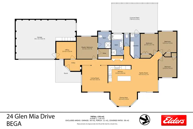 Floorplan of Homely house listing, 24 Glen Mia Drive, Bega NSW 2550