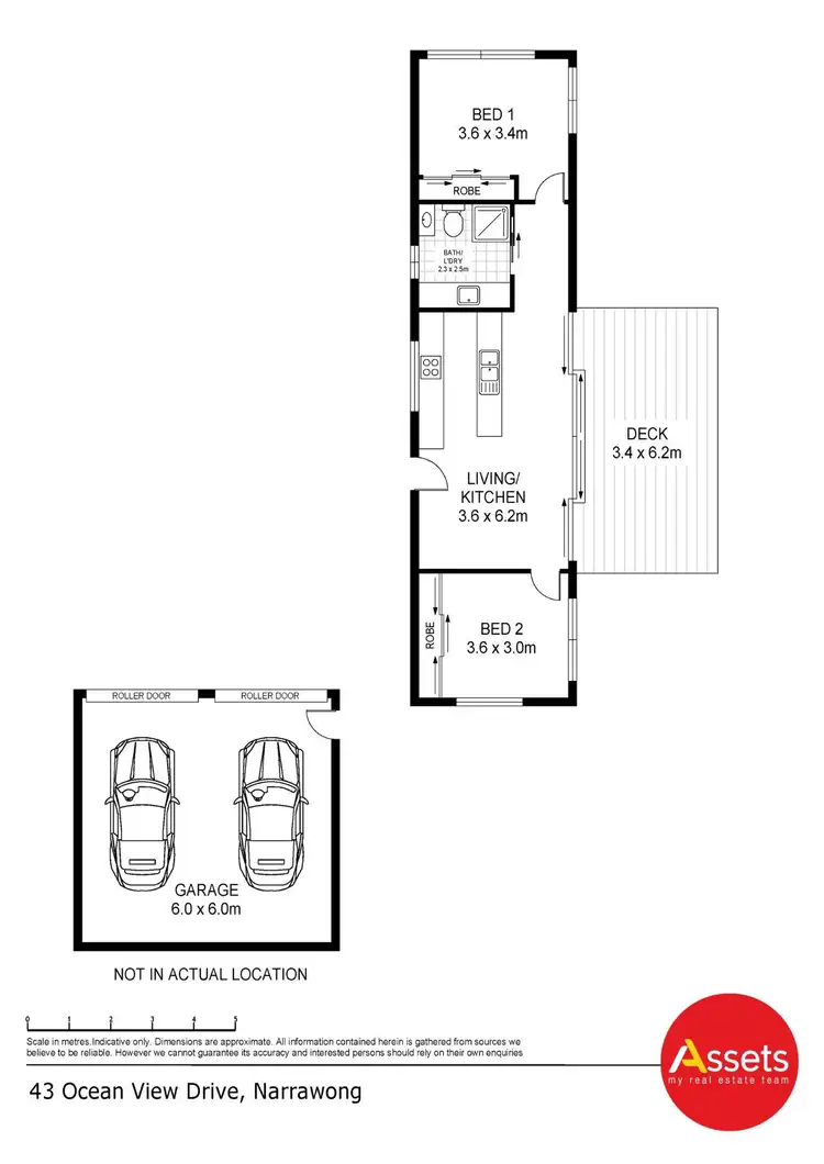 Floorplan of Homely house listing, 43 Ocean View Drive, Narrawong VIC 3285
