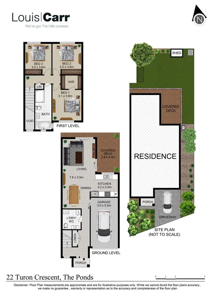 Floorplan of Homely semi-detached listing, 22 Turon Crescent, The Ponds NSW 2769