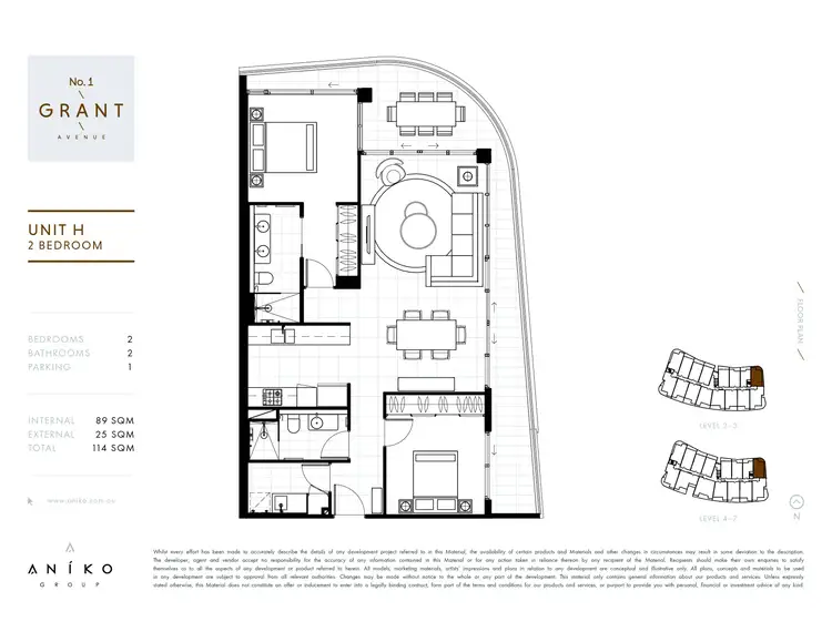 Floorplan of Homely apartment listing, 1615/1 Grant Avenue, Hope Island QLD 4212
