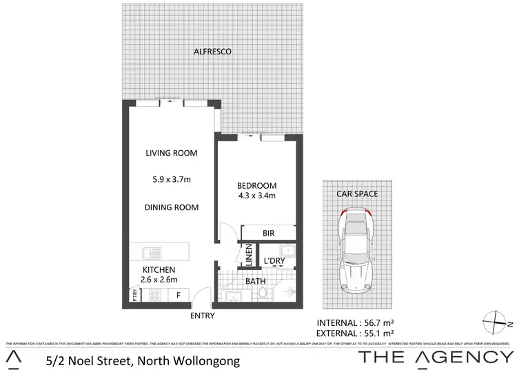Floorplan of Homely apartment listing, 5/2 Noel Street, North Wollongong NSW 2500