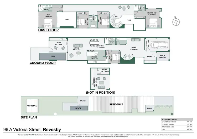 Floorplan of Homely semi-detached listing, 96A Victoria Street, Revesby NSW 2212