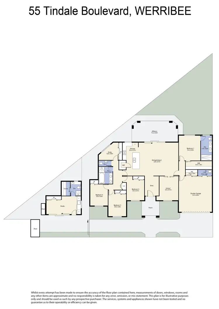 Floorplan of Homely house listing, 55 Tindale Boulevard, Werribee VIC 3030