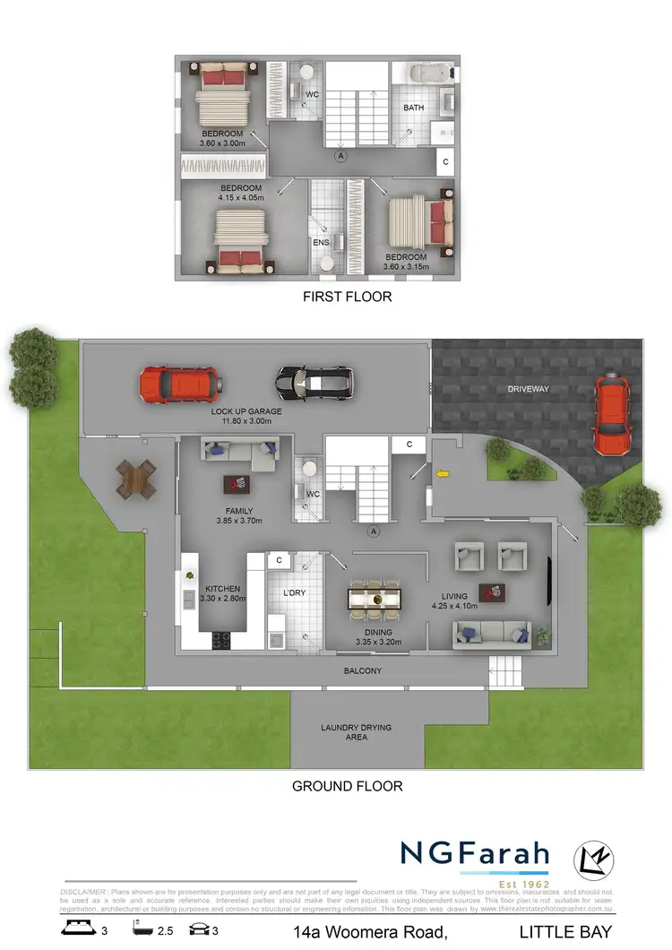 Floorplan of Homely semi-detached listing, 14A Woomera Road, Little Bay NSW 2036
