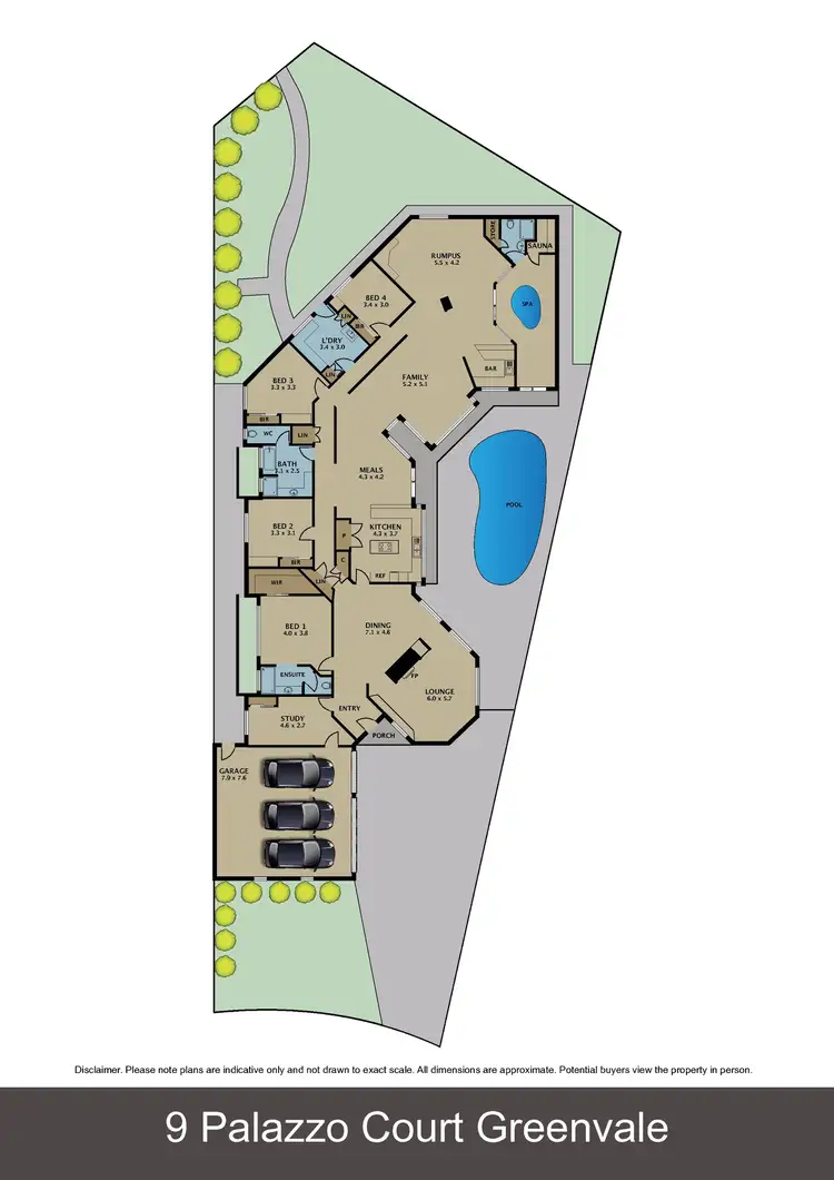Floorplan of Homely house listing, 9 Palazzo Court, Greenvale VIC 3059