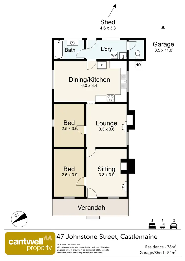 Floorplan of Homely house listing, 47 Johnstone Street, Castlemaine VIC 3450