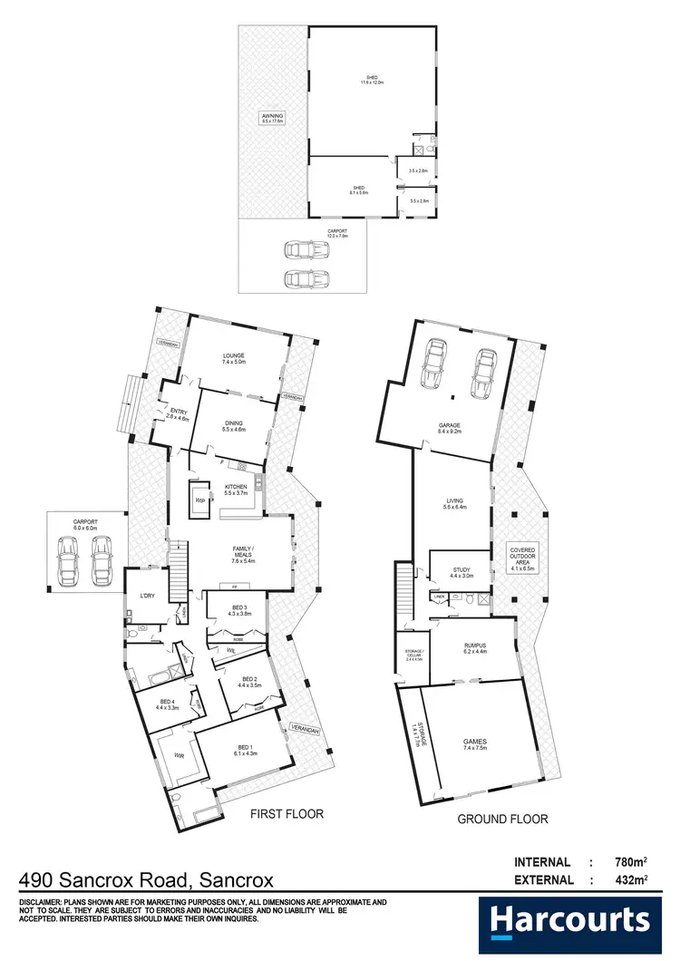 Floorplan of Homely rural property listing, 490 Sancrox Road, Sancrox NSW 2446