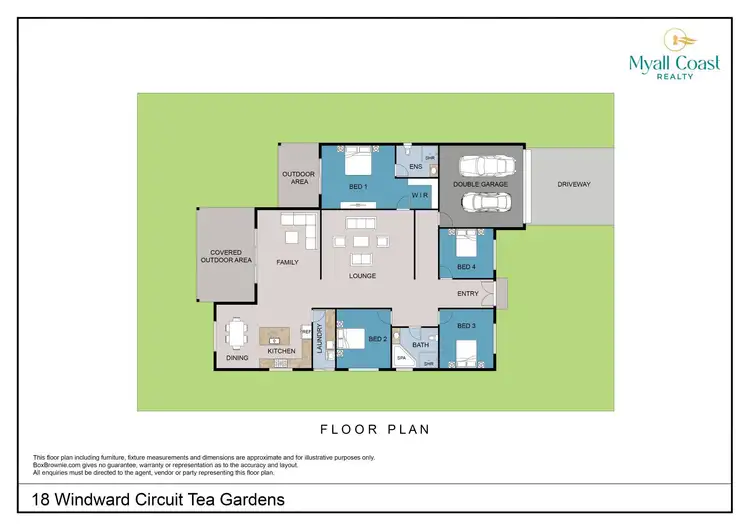 Floorplan of Homely house listing, 18 Windward Circuit, Tea Gardens NSW 2324