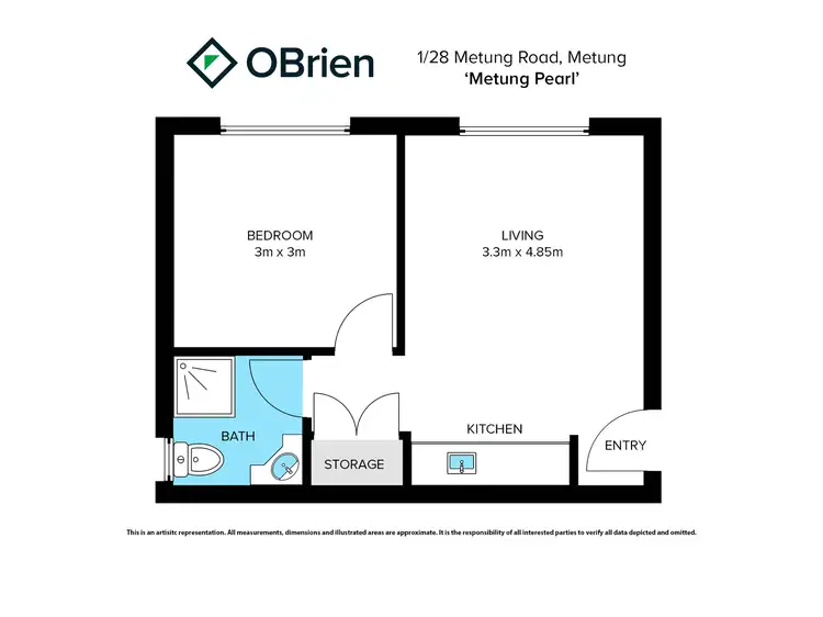 Floorplan of Homely unit listing, 1/28 Metung Road, Metung VIC 3904